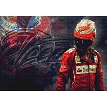 Cakapuzzle Ferrari F1 Kimi Raikkonen Görseli 120 Parça Ahşap Puzzle
