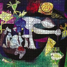 Cakapuzzle Fishing at Antibes1939 by Pablo Picasso 120 Parça Ahşap Puzzle
