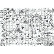 Cakapuzzle Formüller Bilimsel Çizim Eskizleri 120 Parça Ahşap Puzzle