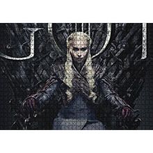 Cakapuzzle Game of Thrones Daenerys Targaryen Tahtta 120 Parça Ahşap Puzzle