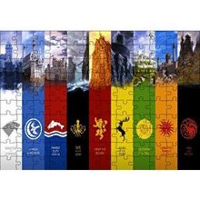 Cakapuzzle Gane of Thrones Tüm Milletler 120 Parça Ahşap Puzzle