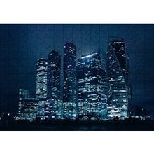 Cakapuzzle Gece ve Gökdelenler 120 Parça Ahşap Puzzle