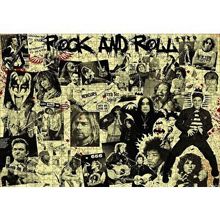 Cakapuzzle Geçmişten Rock Yıldızları 120 Parça Ahşap Puzzle