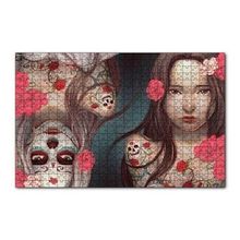 Cakapuzzle Genç Kız ve Ters Simetrik Ölüsü 120 Parça Ahşap Puzzle