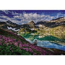Cakapuzzle Göl Etrafında Dağlar Bahar 120 Parça Ahşap Puzzle