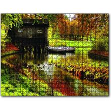 Cakapuzzle Göl Evi Kayık 120 Parça Ahşap Puzzle