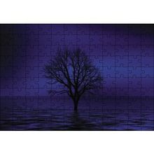Cakapuzzle Göl İçinde Kury Ağaç 120 Parça Ahşap Puzzle