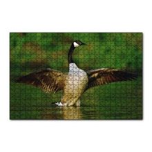 Cakapuzzle Gölde Kanatlarını Açmış Kaz 120 Parça Ahşap Puzzle