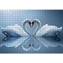 Cakapuzzle Gölde Kuğu Çifti 120 Parça Ahşap Puzzle