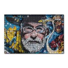 Cakapuzzle Gözlüklü Sakallı Adam Duvar Boyama 120 Parça Ahşap Puzzle
