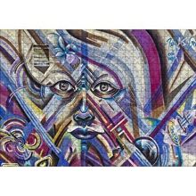 Cakapuzzle Grafiti Sokak Sanatı Yüz Görseli 120 Parça Ahşap Puzzle
