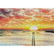 Cakapuzzle Gün Batımı Çiftler Elele 120 Parça Ahşap Puzzle