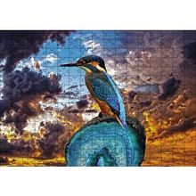 Cakapuzzle Gün Batımı Yalı Çapkını Kuş 120 Parça Ahşap Puzzle