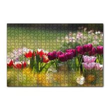 Cakapuzzle Gün Işığı Renkli Lale Bahçesi 120 Parça Puzzle