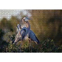 Cakapuzzle Günbatımında Balıkçıl Çift 120 Parça Ahşap Puzzle