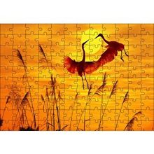 Cakapuzzle Günbatımında Balıkçılların Dansı 120 Parça Ahşap Puzzle