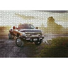 Cakapuzzle Gündoğumu ve Chevrolet Kamyonet 120 Parça Ahşap Puzzle