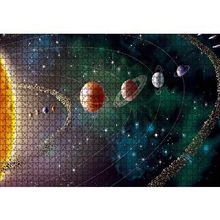 Cakapuzzle Güneş Sistemi ve Yörüngede Gezegenler 120 Parça Ahşap Puzzle