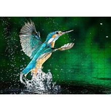 Cakapuzzle Havalanan Sinekkuşu ve Su Damlacıkları 120 Parça Ahşap Puzzle
