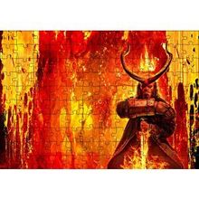Cakapuzzle Hellboy Lav Yağmuru 120 Parça Ahşap Puzzle