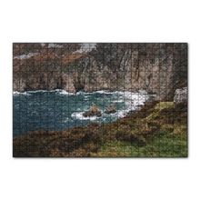 Cakapuzzle Hırçın Deniz ve Koyun Sonunda Kayalıklar 120 Parça Ahşap Puzzle