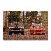 Cakapuzzle Hızlı Öfkeli Kırmızı Siyah Otomobil 120 Parça Ahşap Puzzle