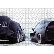 Cakapuzzle Hızlı ve Öfkeli 8 Drag Araçları 120 Parça Ahşap Puzzle