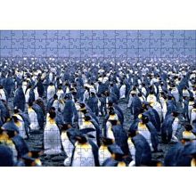 Cakapuzzle İmparator Penguenleri Mahşer Kalabalığı 120 Parça Ahşap Puzzle