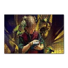 Cakapuzzle İncil Okuyan Küçük Kız ve Çiçekler 120 Parça Ahşap Puzzle