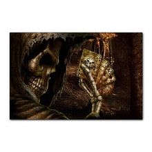 Cakapuzzle İskambil Oynayan İskelet 120 Parça Ahşap Puzzle