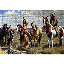 Cakapuzzle İz Peşindeki Kızılderiler 120 Parça Ahşap Puzzle
