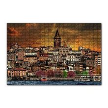 Cakapuzzle Kabataş ve Galata Kulesi Dijital Modifiyeli 120 Parça Ahşap Puzzle