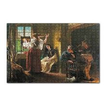 Cakapuzzle Kadın Terzisi ve Müşterileri 120 Parça Ahşap Puzzle