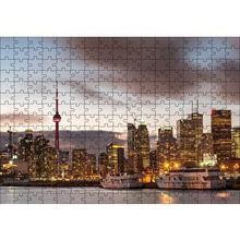 Cakapuzzle Kanada CN Tower ve Gökdelenler 120 Parça Ahşap Puzzle