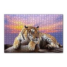 Cakapuzzle Kaplan Gün Batımı Görseli 120 Parça Puzzle