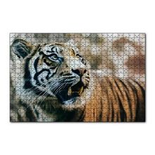 Cakapuzzle Kaplan Saldırıya Hazır 120 Parça Ahşap Puzzle