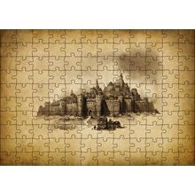 Cakapuzzle Kara Kalem Sanat Çalışması Görseli 120 Parça Puzzle