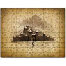 Cakapuzzle Kara Kalem Sanatı Şato Görseli 120 Parça Puzzle