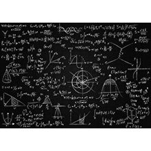 Cakapuzzle Karatahta Üzerinde Yazılı Matematik Denklemleri 120 Parça Ahşap Puzzle