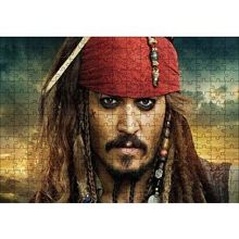 Cakapuzzle Karayip Korsanları Jack Sparrow Görsel 120 Parça Ahşap Puzzle