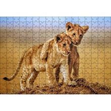 Cakapuzzle Kardeşlik Başkadır Yavru Aslanlar 120 Parça Ahşap Puzzle