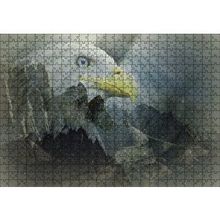 Cakapuzzle Karlı Dağlar Sarı Gagalı Kartal 120 Parça Ahşap Puzzle