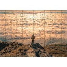 Cakapuzzle Kayalar Üstündeki Adam ve Bulutlar 255 Parça Puzzle