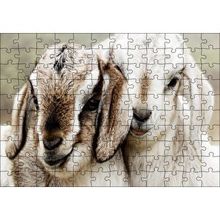 Cakapuzzle Keçi Yvruları Görseli 120 Parça Ahşap Puzzle