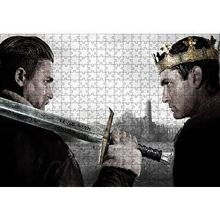 Cakapuzzle King Arthur Charlie Hunnam ve Jude Law 120 Parça Ahşap Puzzle