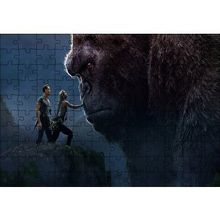 Cakapuzzle King Kong ve İnsanlar 120 Parça Ahşap Puzzle