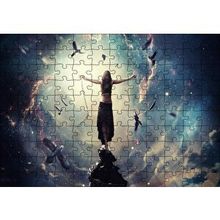 Cakapuzzle Kır Zincirlerini Kız ve Güneş Işınları 255 Parça Puzzle