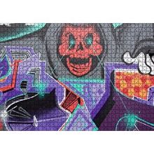 Cakapuzzle Kırmızı Kurukafa Graffiti Duvar Boyama 120 Parça Ahşap Puzzle