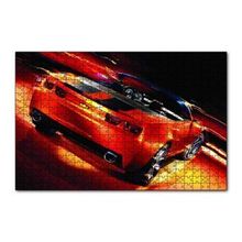 Cakapuzzle Kırmızı Spor Otomobil 120 Parça Ahşap Puzzle