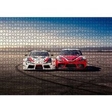 Cakapuzzle Kırmızı ve Beyaz Toyota Supralar 120 Parça Ahşap Puzzle